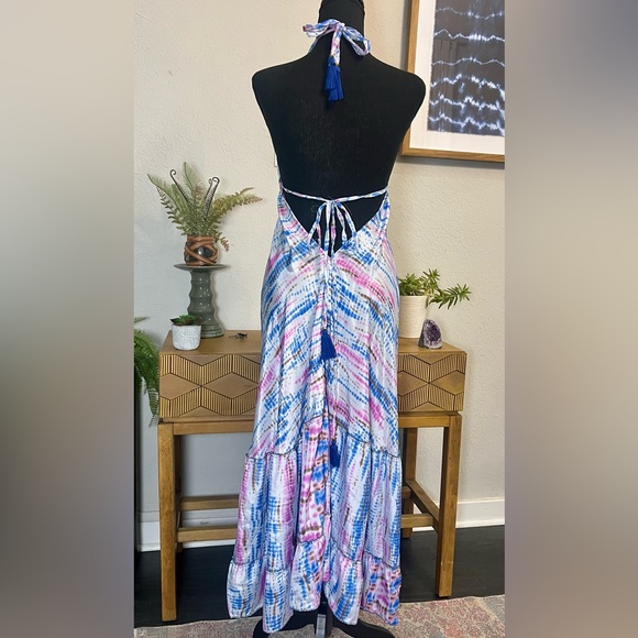 The Bohème Dream | ‘Tulum’ Silk Midi/Maxi Dress - Picture 3 of 4